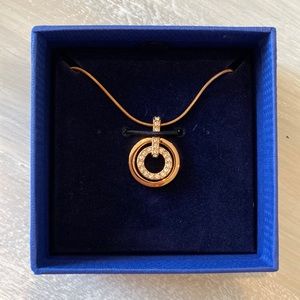 Swarovski gold plated necklace.